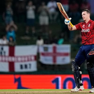 Brook century leads England into T20 World Cup semis