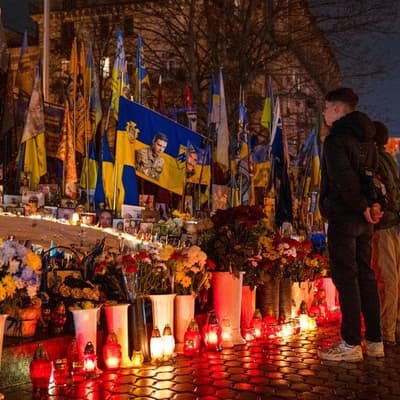 Europe vows to support Ukraine as war enters fifth year