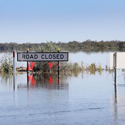 Flooding forces closure of town's hospital and schools
