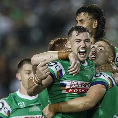 Canberra's brilliant new half announces himself to NRL