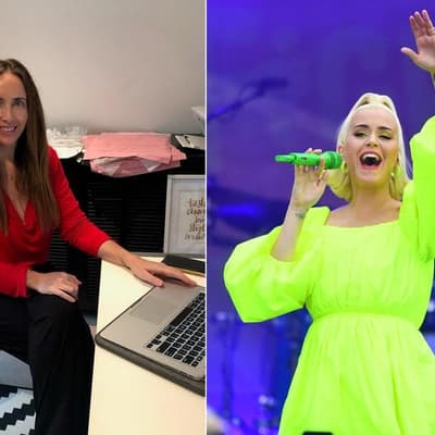 Designer delights in dark horse victory over Katy Perry