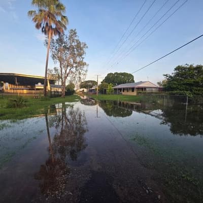 Homes flooded to rooftops as emergency relief arrives
