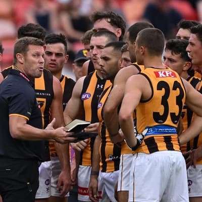 'False sense of security': Hawthorn coach warns players
