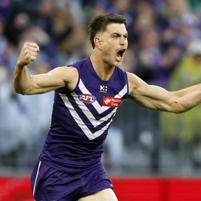 Petty act: Pat Voss cops AFL fine for cry baby gesture