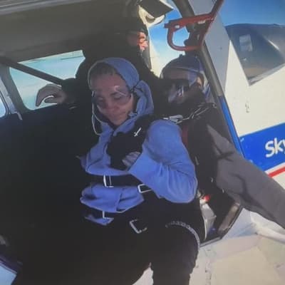 Chilling footage shows skydiver joy before death plunge