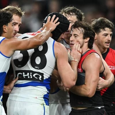 AFL star sent to tribunal for wiping blood on opponent