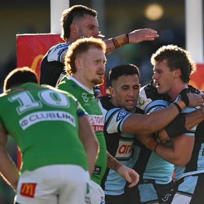 Raiders 'self-destruct' as Sharks snap losing streak