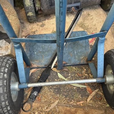Suspected murder weapon found lying on a shed floor