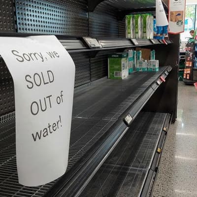 Flood-hit supermarket clip used to stoke fear of fuel crisis panic-buying