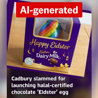 Fake Cadbury 'Eid egg' images spread online ahead of Easter