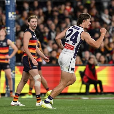 Dockers hold off fast-finishing Crows in AFL thriller