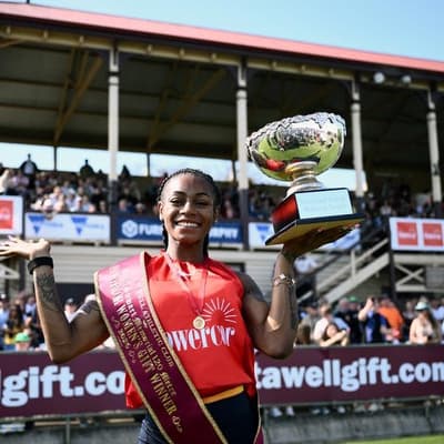 US sprint queen claims thrilling Stawell Gift win