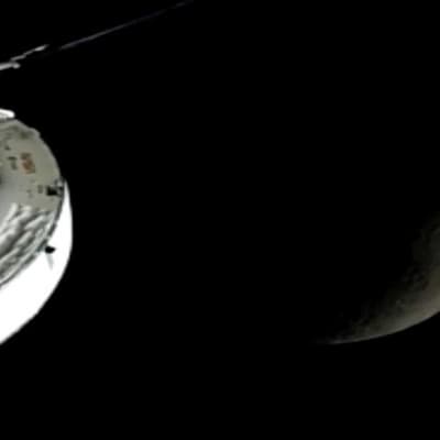 Astronauts head home after record-breaking moon trip