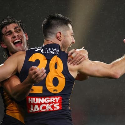 Crows' second term sinks Blues in Gather Round opener