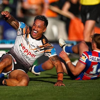 Real deal: Tigers strike to stay in NRL's top two
