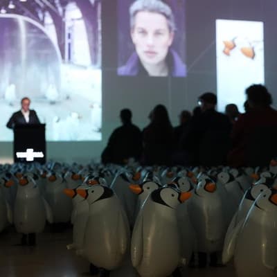 Inflatable penguins and Trump tweets: Triennial is back
