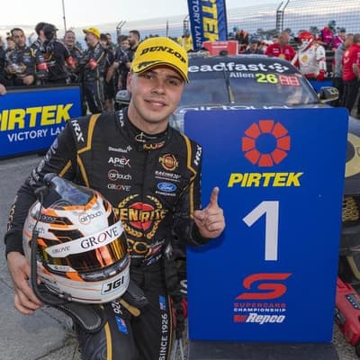 Young gun Allen salutes in NZ for first Supercars win