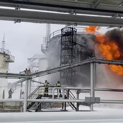 Ukraine strikes Russian refineries, Crimea oil depot