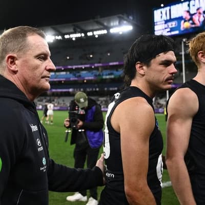 Carlton's Elijah Hollands admitted to hospital