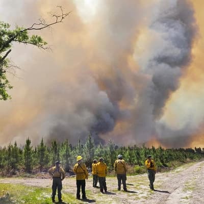 Emergency declared as fires rip through southeast US