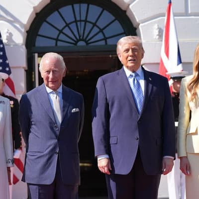 King arrives in US for state visit amid war differences
