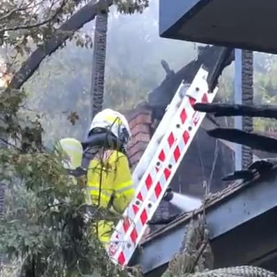 Survivors leave hospital after inferno killed children