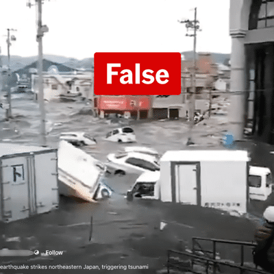 Old Japan disaster videos recycled after recent earthquake