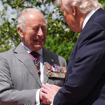 King bids farewell to Trump as US state visit ends