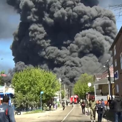 Russian port hit in wave of Ukrainian drone strikes