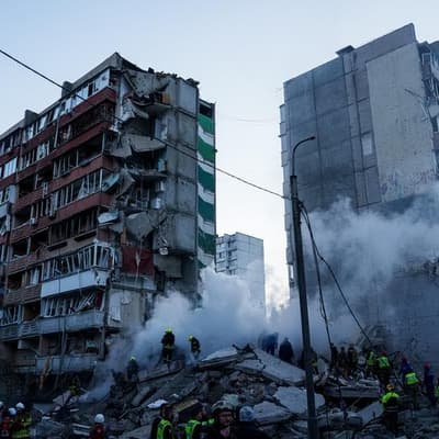 Russia pounds Ukraine's capital in massive air attack