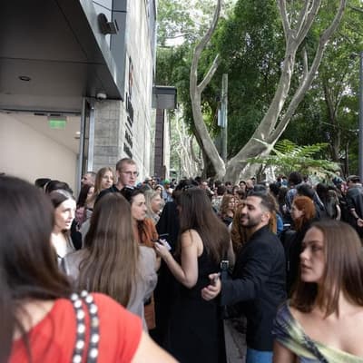 Sound the fashion alarm! Style crowd forced to evacuate