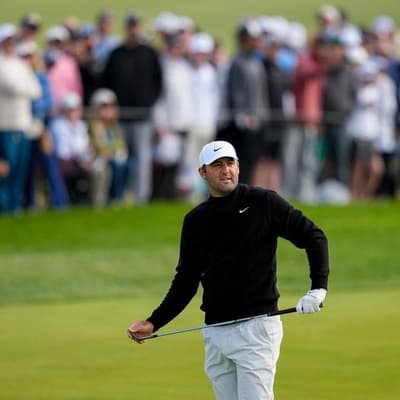 Stumbling Scheffler lashes 'absurd' PGA Championship