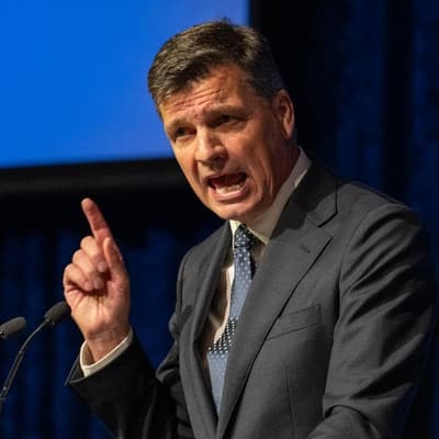 Angus Taylor draws 'battle lines' in key party address