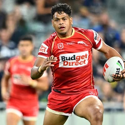 Cobbo double leads Dolphins to fifth straight NRL win