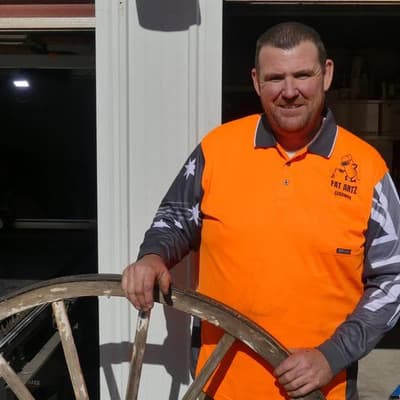 Putting back the pieces, flood hero finds solace in art