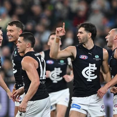 Blues overrun Bombers amid latest AFL clock furore