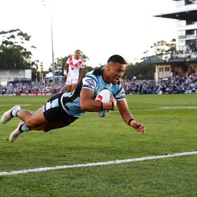 Sharks flyer Mulitalo on fire after ACL recovery