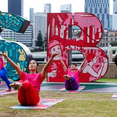 Bring the yoga mat, this arts festival salutes the sun
