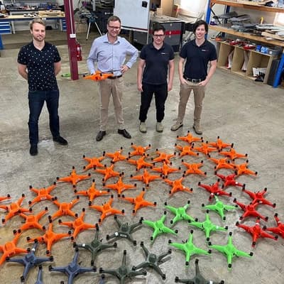 Target-practice drone maker lauds spike on trade debut