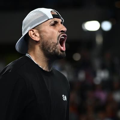 Battling Kyrgios berates umpire in close-fought defeat