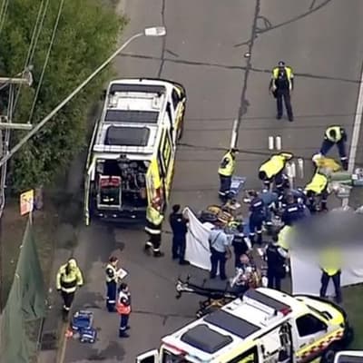 Mother's horror as two children die in pram crash