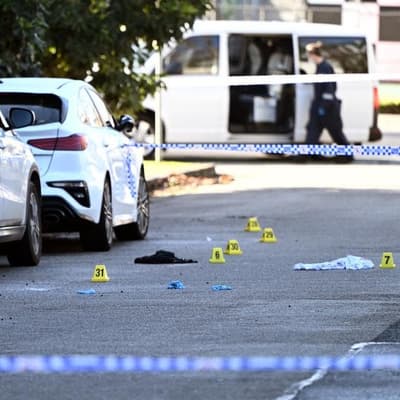 Manhunt under way after deadly early morning shooting