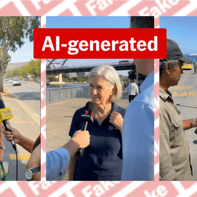 Aussie street interviews are AI fakes