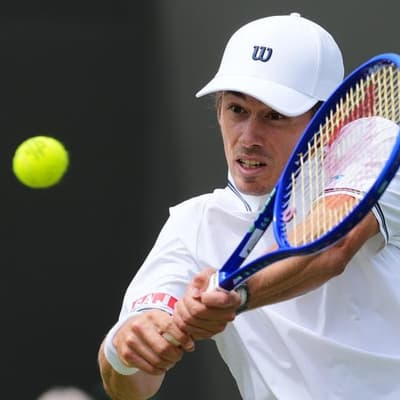 Demon taking his Wimbledon tilt one opponent at a time