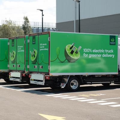 Supermarket charges ahead with electric truck rollout