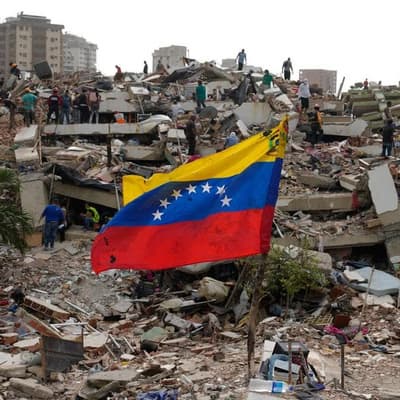 Venezuela's leader angrily defends earthquake response