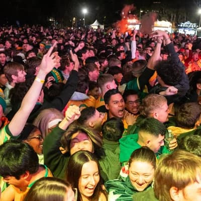 Socceroos fans downhearted but well behaved, say police