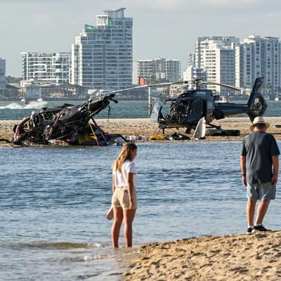Claim choppers blocked pilot view before crash 'false'