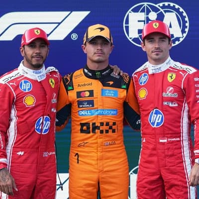 Norris on pole, Hamilton penalised for blocking Piastri