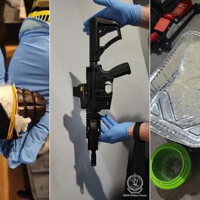No bail as grenades, guns found in suburban safehouse